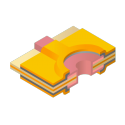 Circuit imprimé flexible simple face